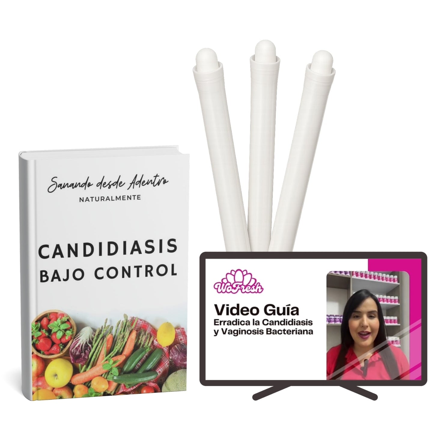 Ebook Dieta Anticandidiasis + Aplicadores de Óvulos + Video Guía